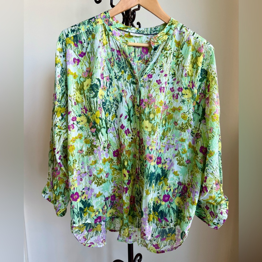 Pilcro Anthropology Floral Blouse